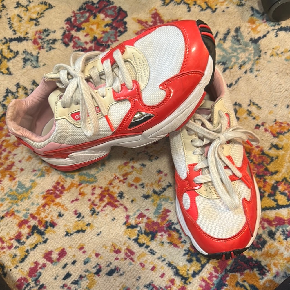 Red and White adidas